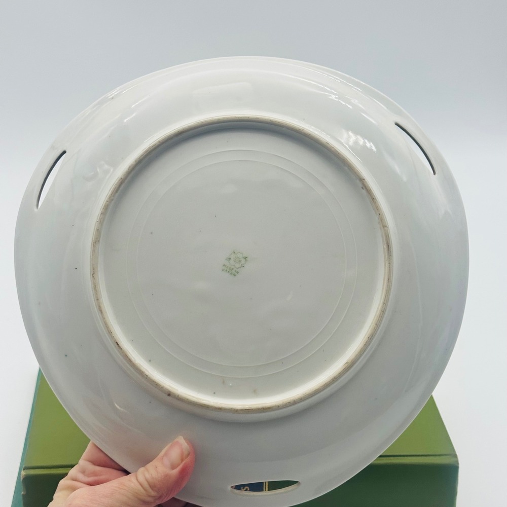 Vintage Hand Painted Floral Poppy Porcelain Plate Gold Trim 10" Made in Japan - Picture 5 of 5